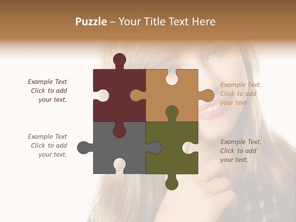 Standing Casual Positive PowerPoint Template