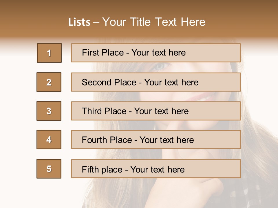 Standing Casual Positive PowerPoint Template