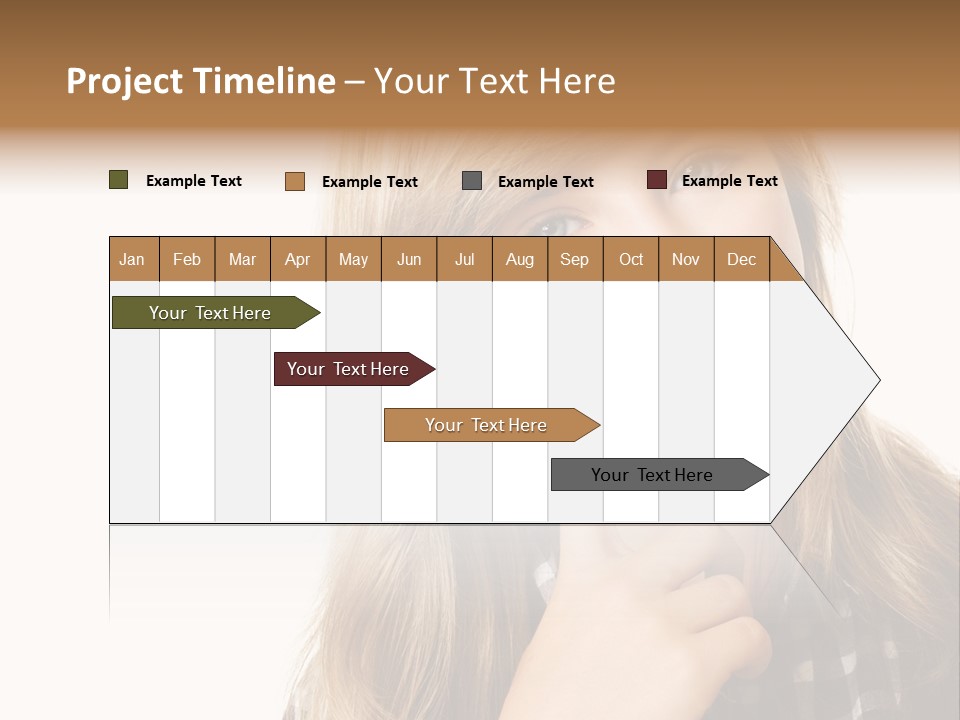 Standing Casual Positive PowerPoint Template