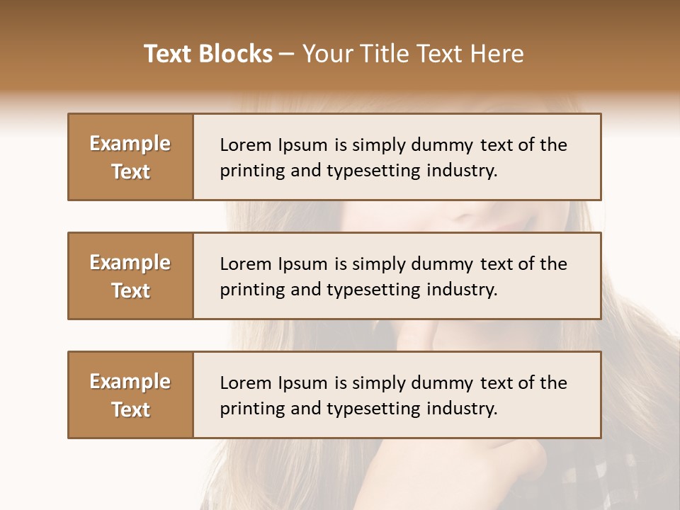 Standing Casual Positive PowerPoint Template