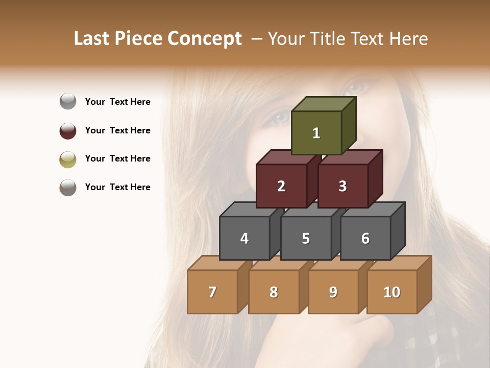 Standing Casual Positive PowerPoint Template