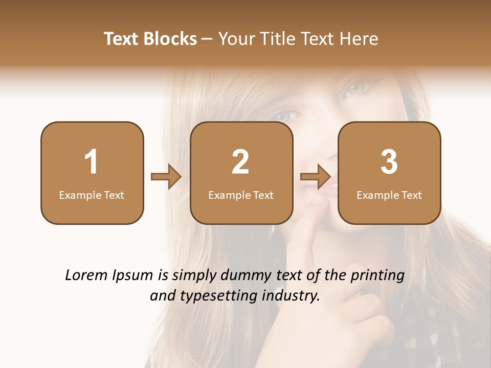 Standing Casual Positive PowerPoint Template