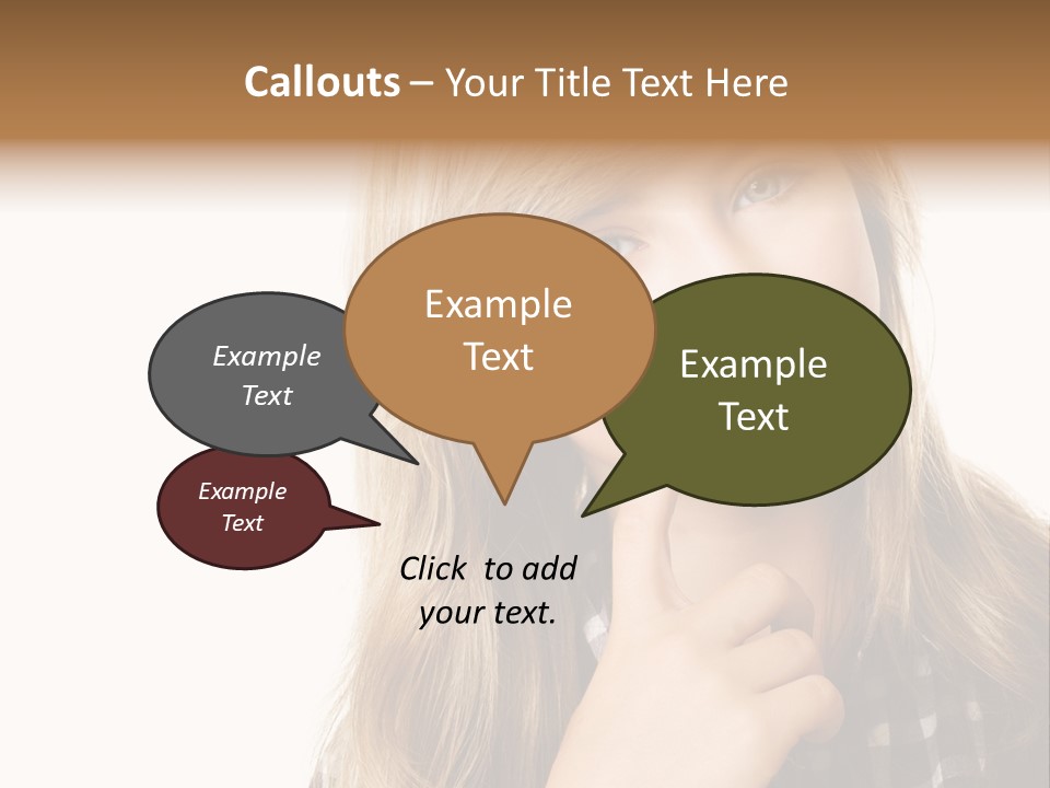 Standing Casual Positive PowerPoint Template