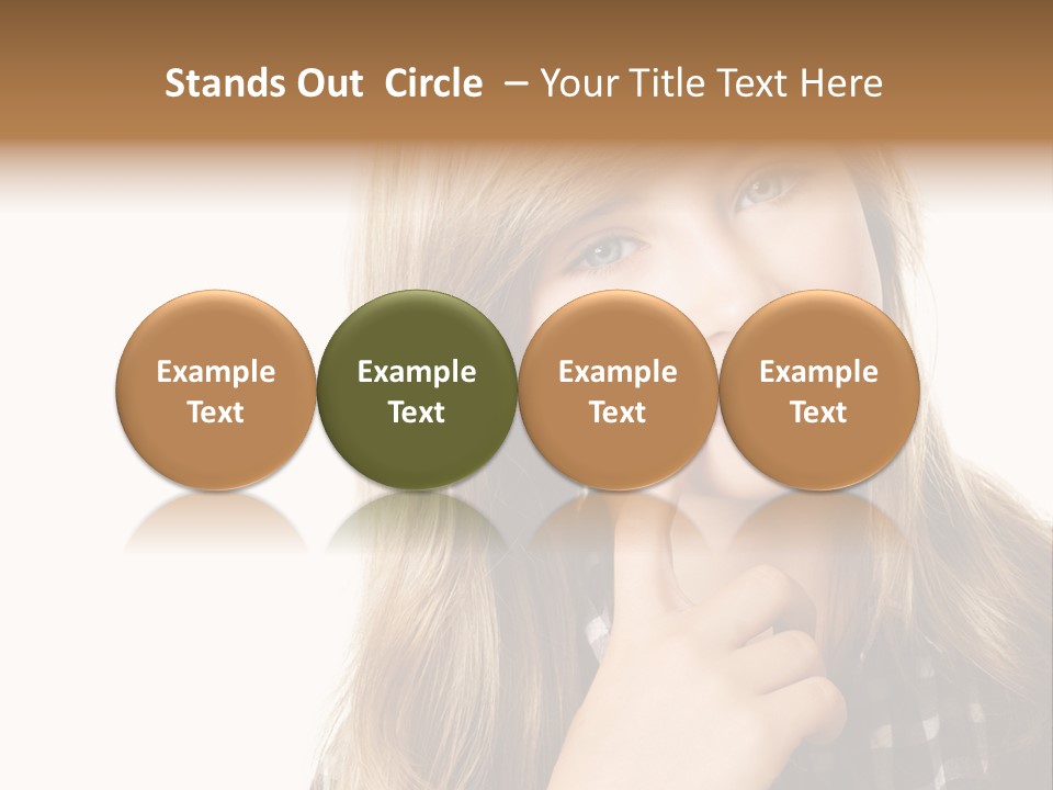 Standing Casual Positive PowerPoint Template