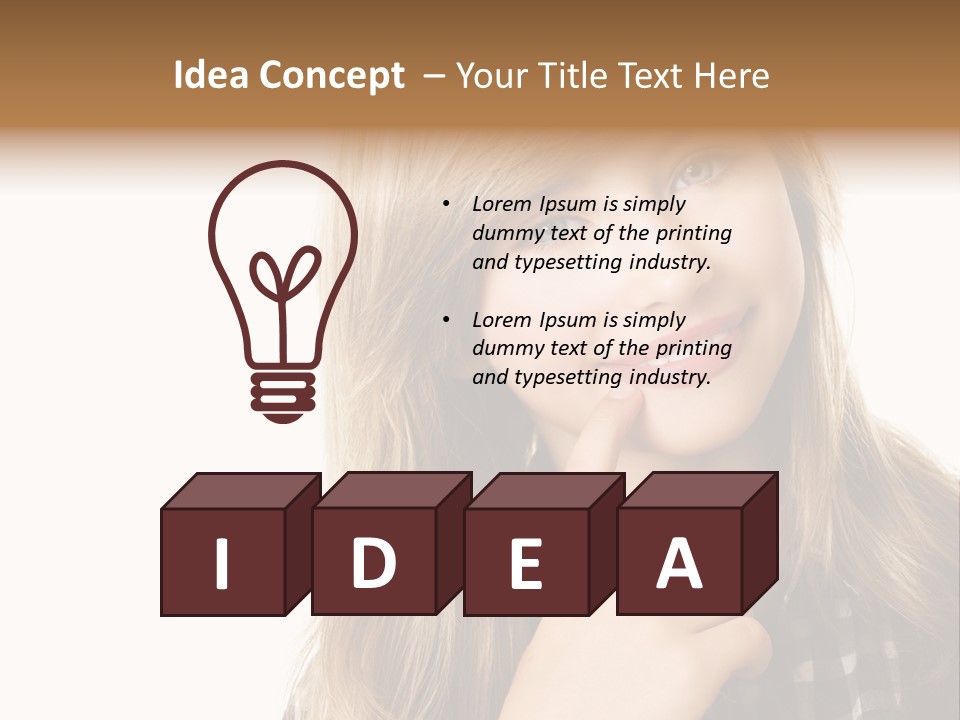 Standing Casual Positive PowerPoint Template