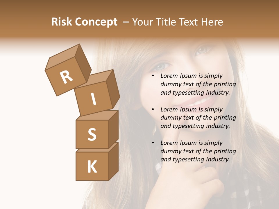 Standing Casual Positive PowerPoint Template