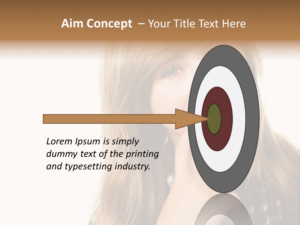 Standing Casual Positive PowerPoint Template