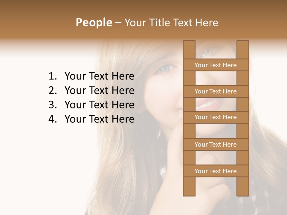 Standing Casual Positive PowerPoint Template