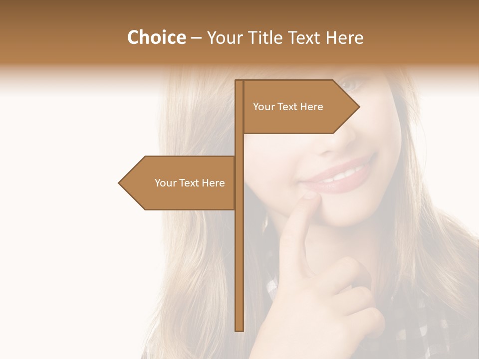 Standing Casual Positive PowerPoint Template