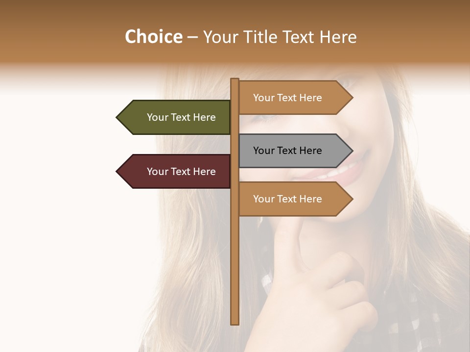 Standing Casual Positive PowerPoint Template