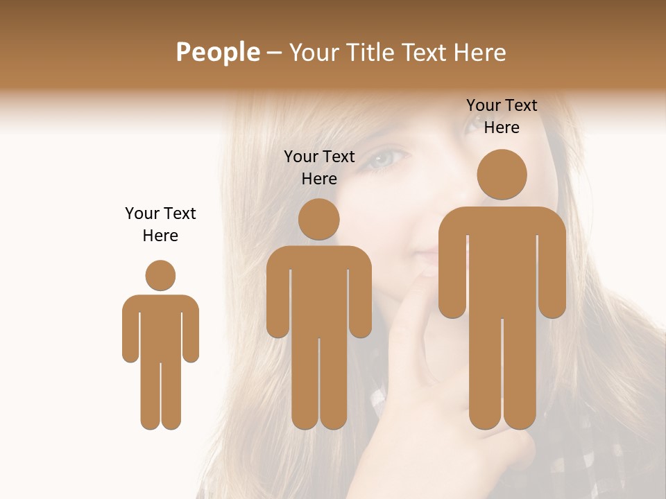 Standing Casual Positive PowerPoint Template