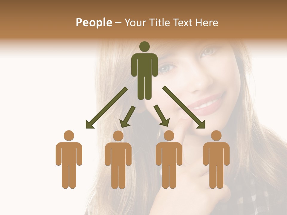 Standing Casual Positive PowerPoint Template