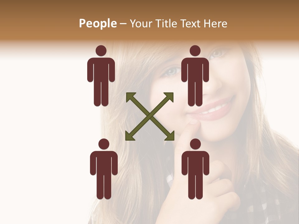 Standing Casual Positive PowerPoint Template