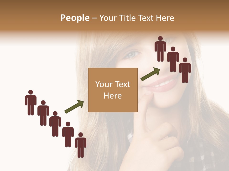 Standing Casual Positive PowerPoint Template