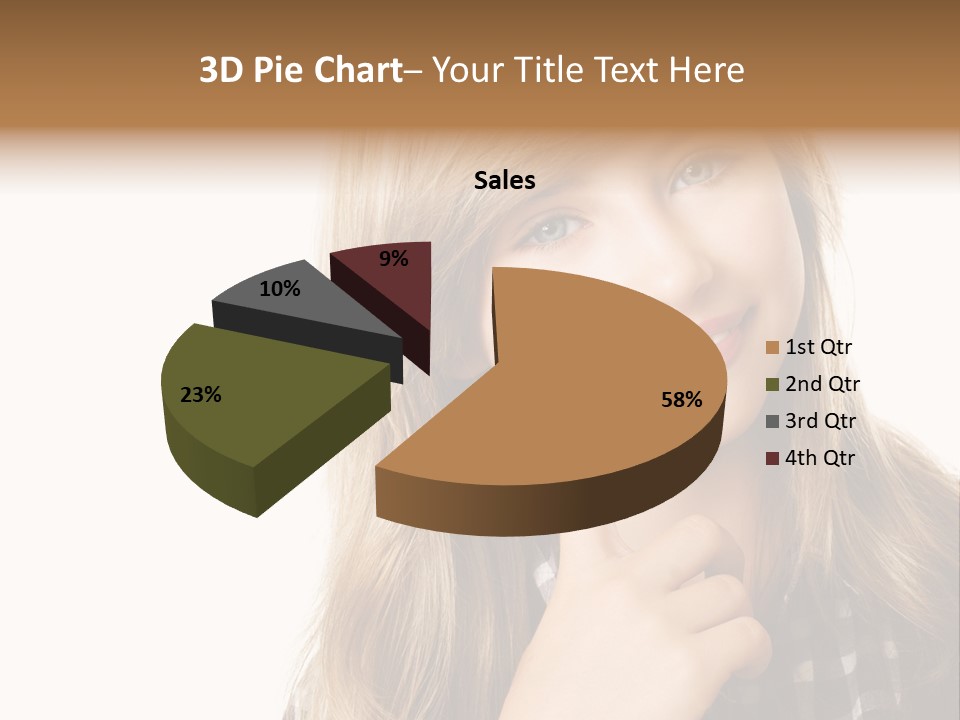 Standing Casual Positive PowerPoint Template