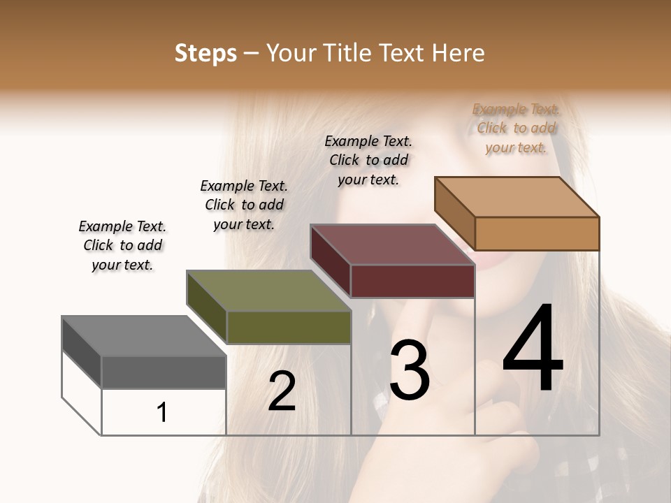 Standing Casual Positive PowerPoint Template