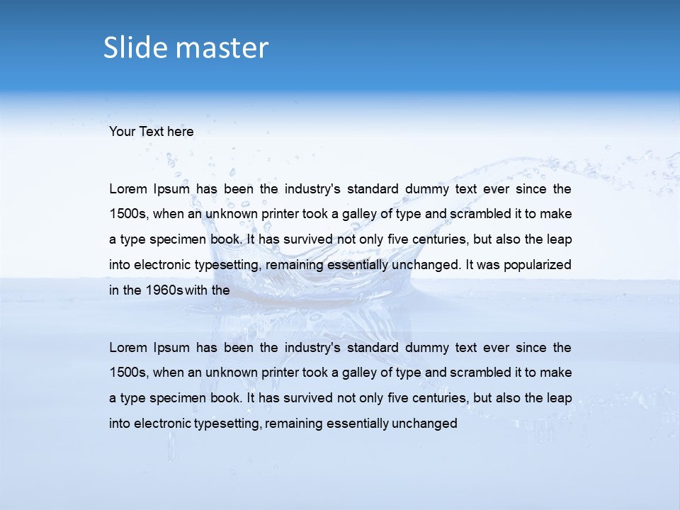 Background Wash Blue PowerPoint Template