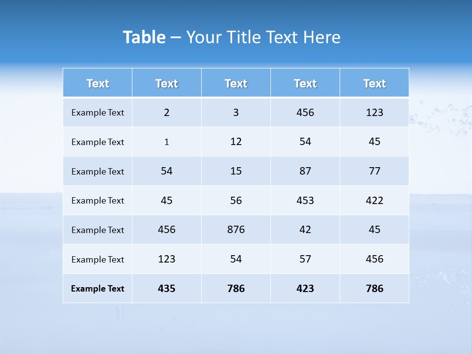 Background Wash Blue PowerPoint Template