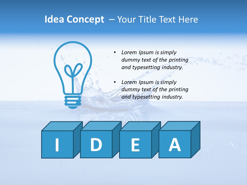 Background Wash Blue PowerPoint Template