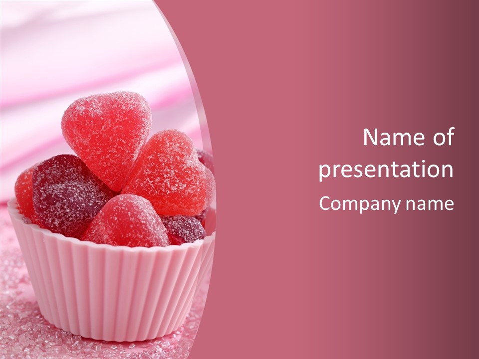 Sugar Pink Valentin PowerPoint Template