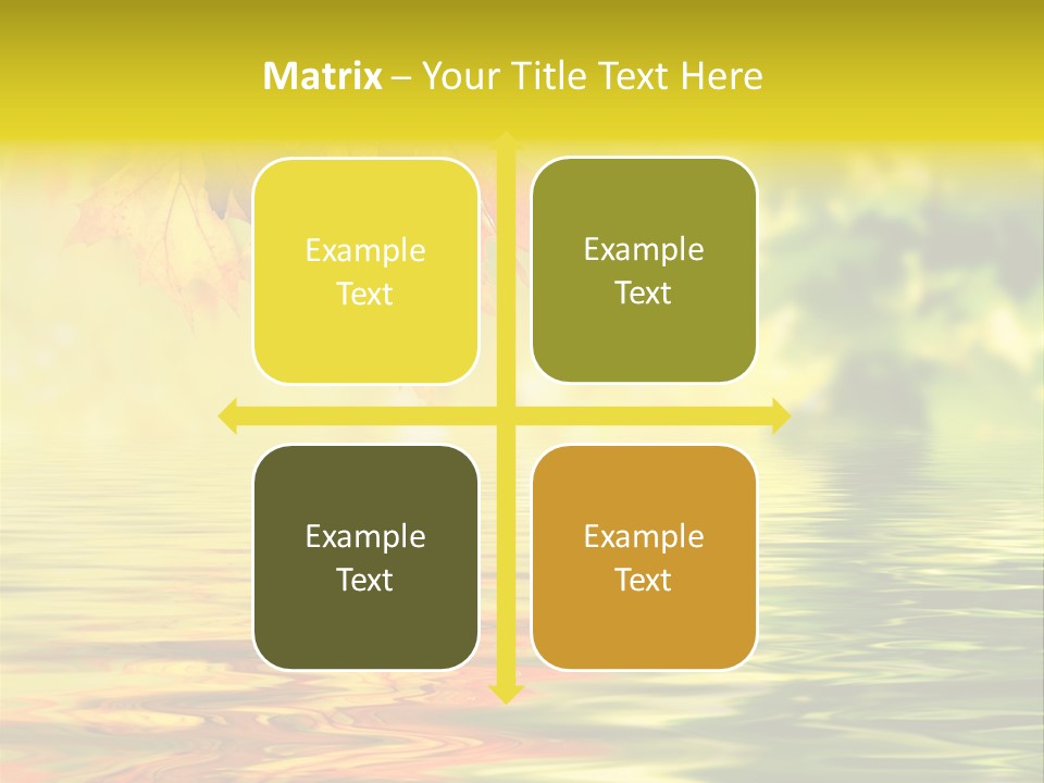 Tree Sunlight Orange PowerPoint Template