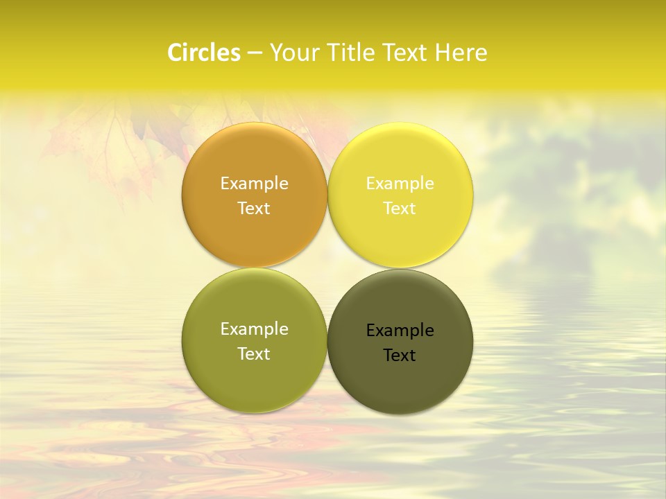 Tree Sunlight Orange PowerPoint Template