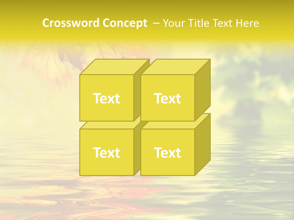 Tree Sunlight Orange PowerPoint Template