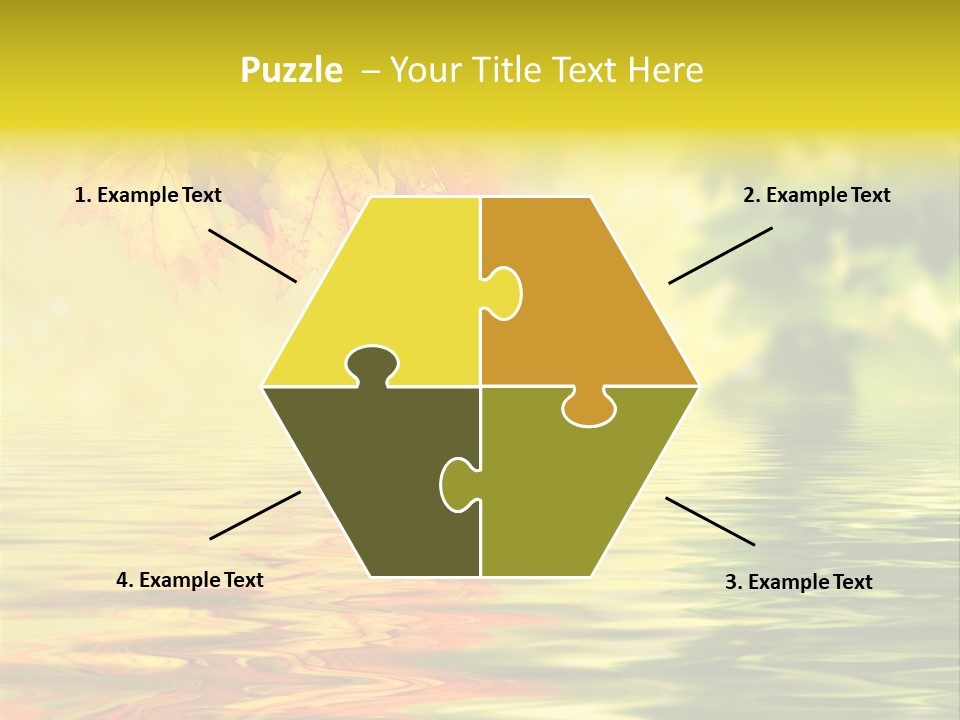 Tree Sunlight Orange PowerPoint Template