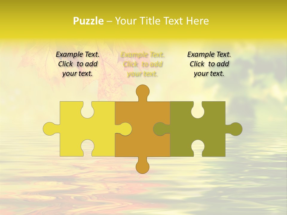 Tree Sunlight Orange PowerPoint Template