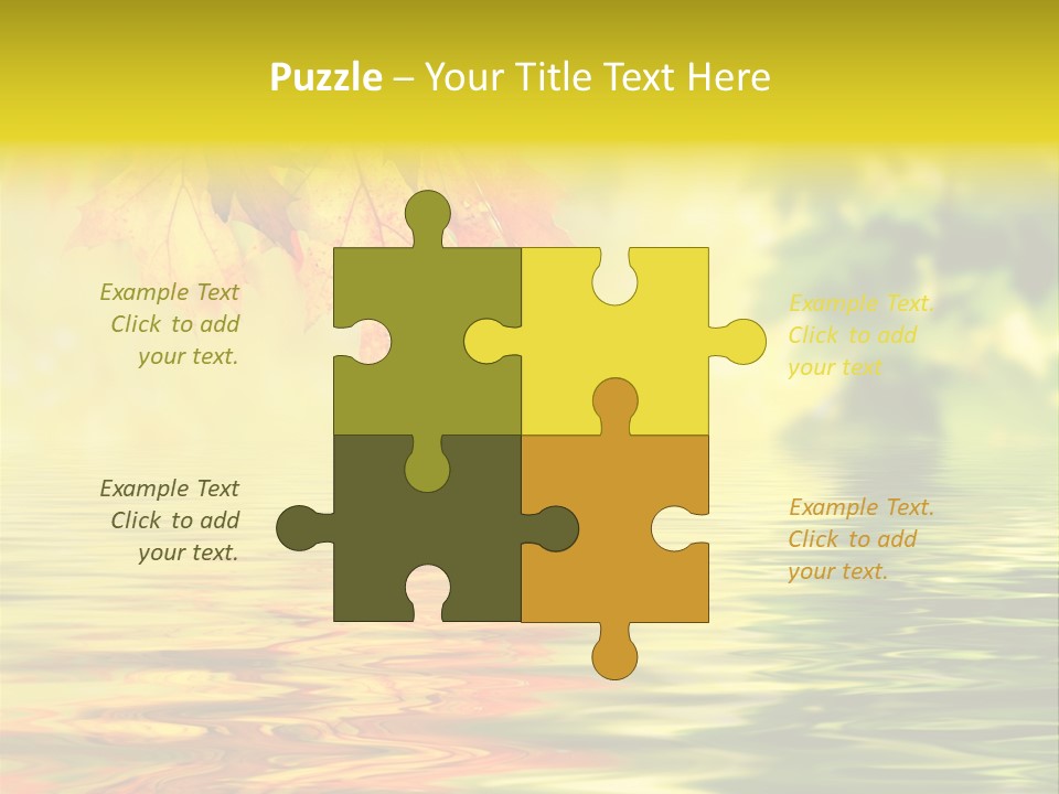 Tree Sunlight Orange PowerPoint Template