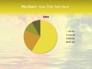 Tree Sunlight Orange PowerPoint Template