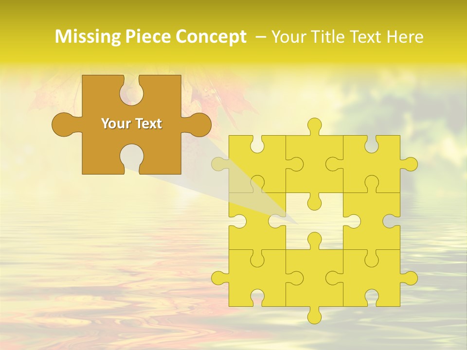 Tree Sunlight Orange PowerPoint Template