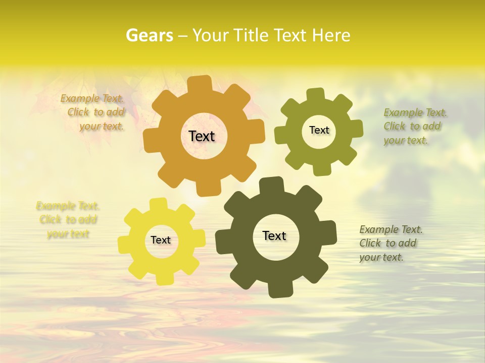 Tree Sunlight Orange PowerPoint Template
