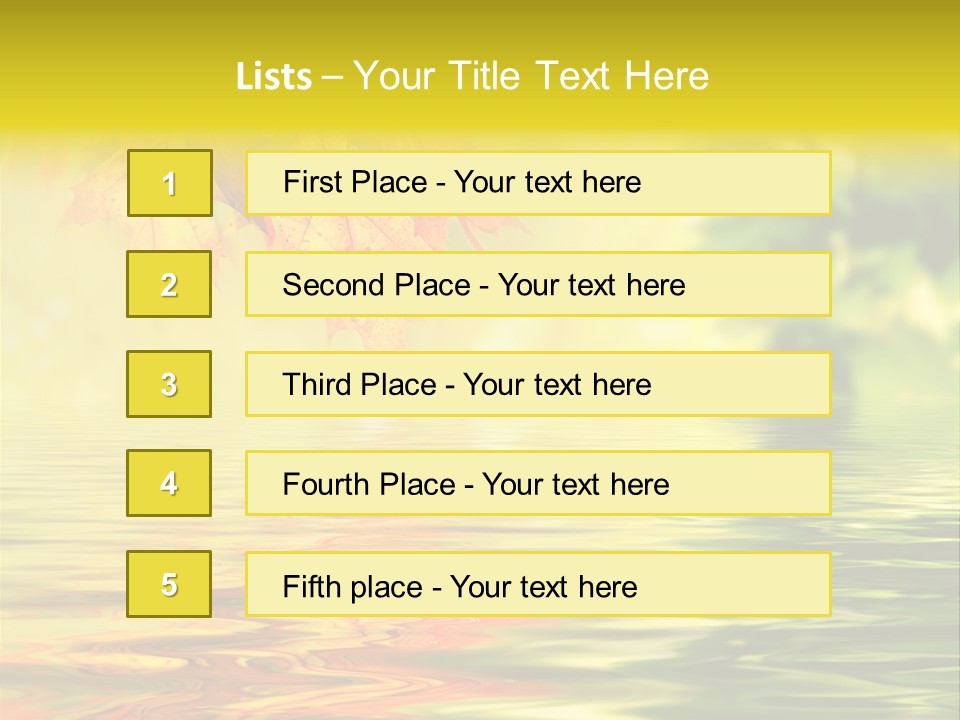 Tree Sunlight Orange PowerPoint Template