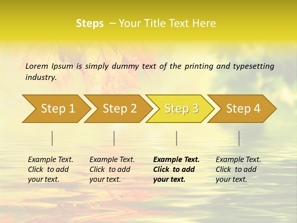 Tree Sunlight Orange PowerPoint Template