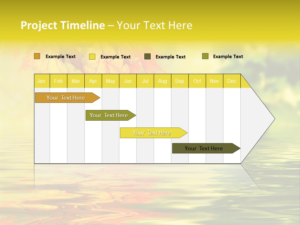 Tree Sunlight Orange PowerPoint Template