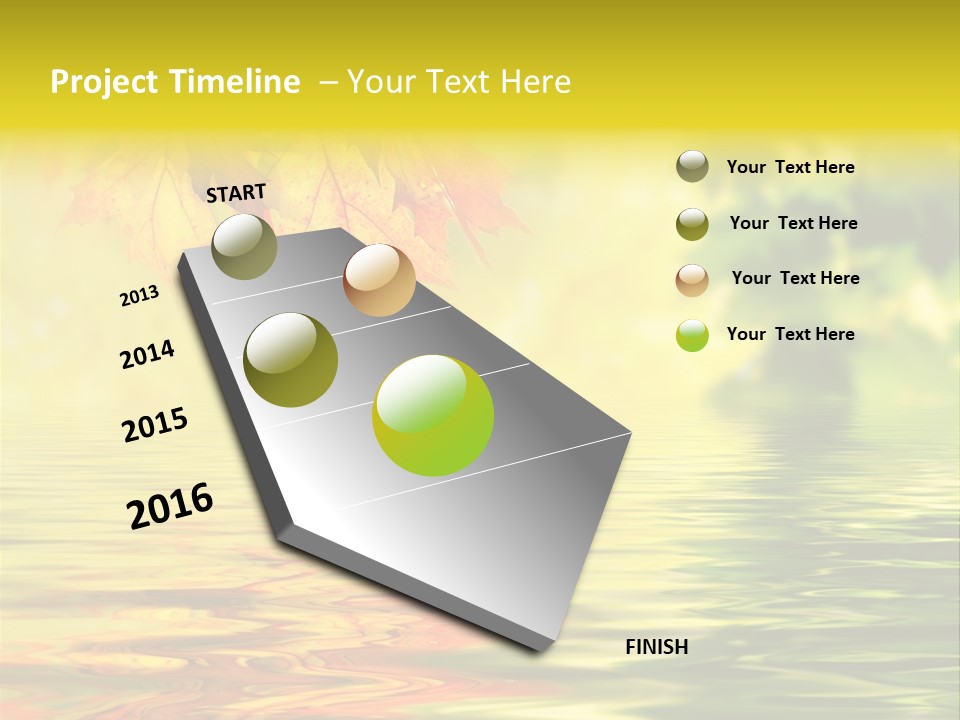Tree Sunlight Orange PowerPoint Template
