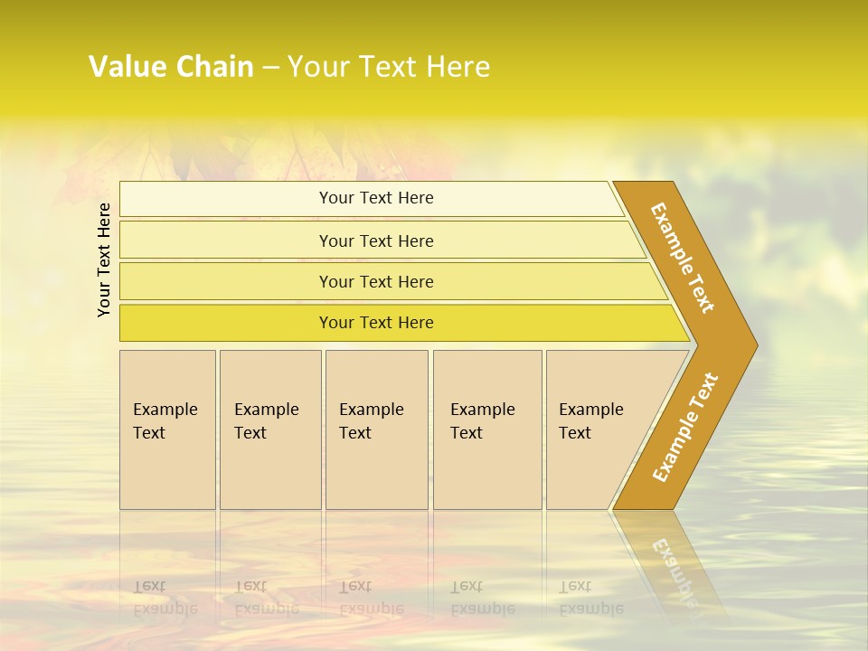 Tree Sunlight Orange PowerPoint Template