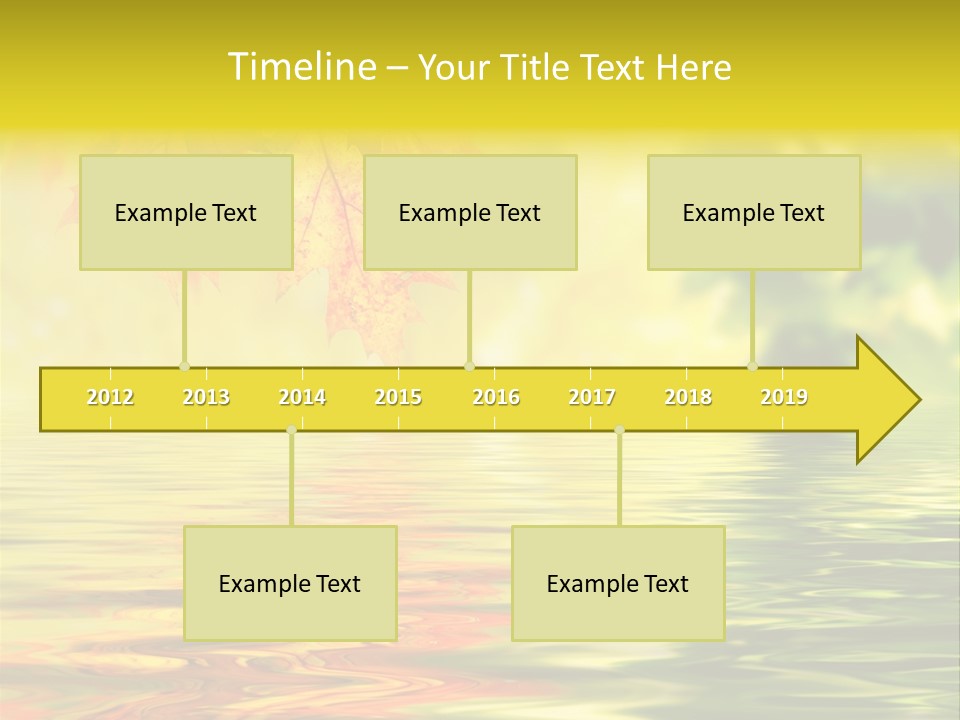 Tree Sunlight Orange PowerPoint Template