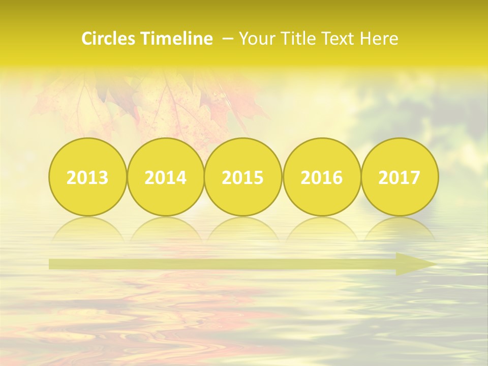 Tree Sunlight Orange PowerPoint Template