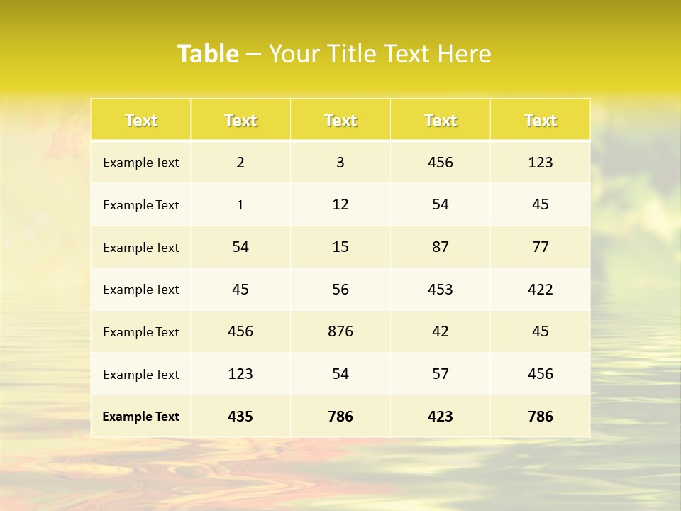 Tree Sunlight Orange PowerPoint Template