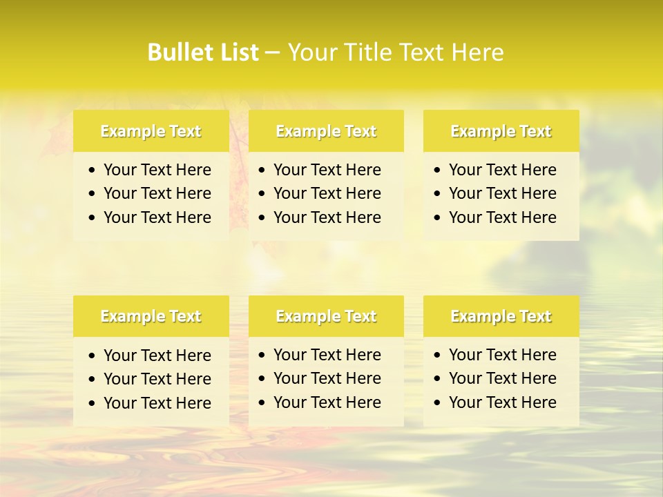 Tree Sunlight Orange PowerPoint Template