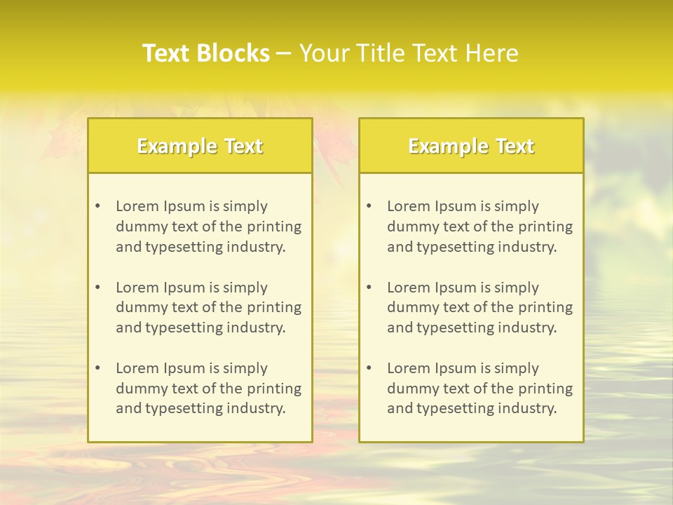 Tree Sunlight Orange PowerPoint Template