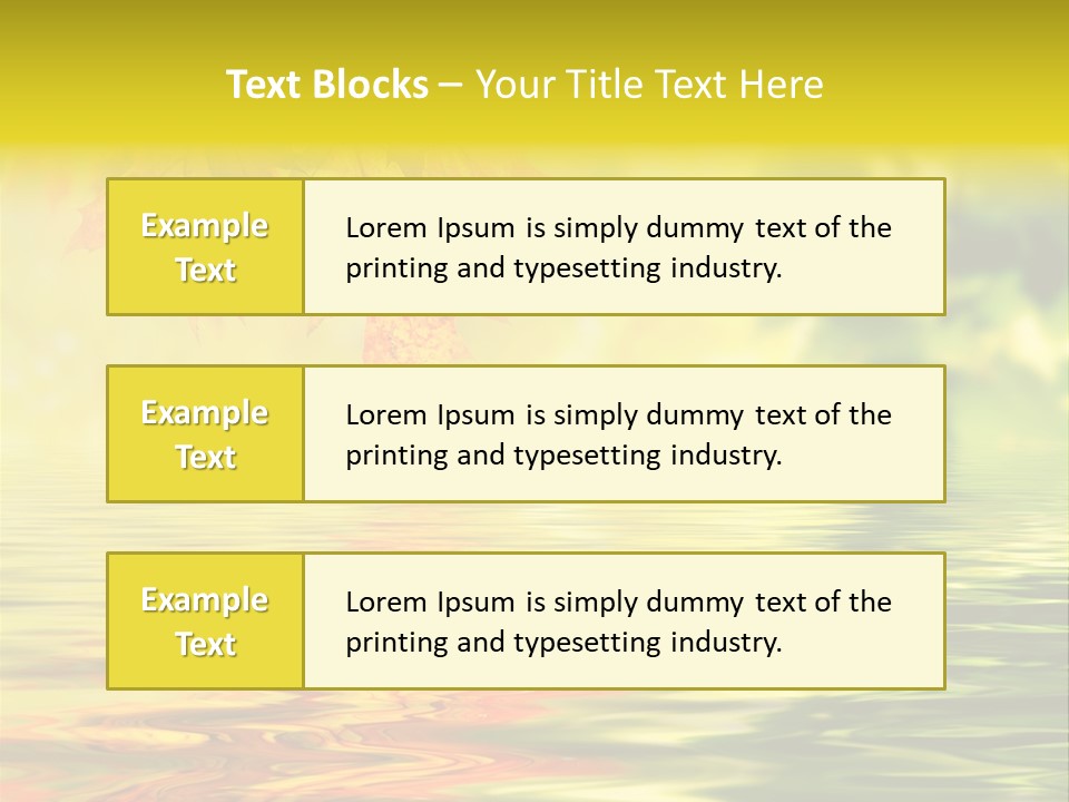 Tree Sunlight Orange PowerPoint Template