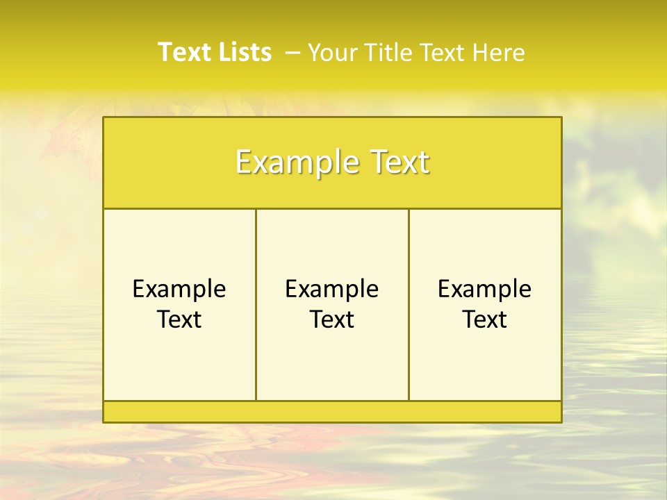 Tree Sunlight Orange PowerPoint Template
