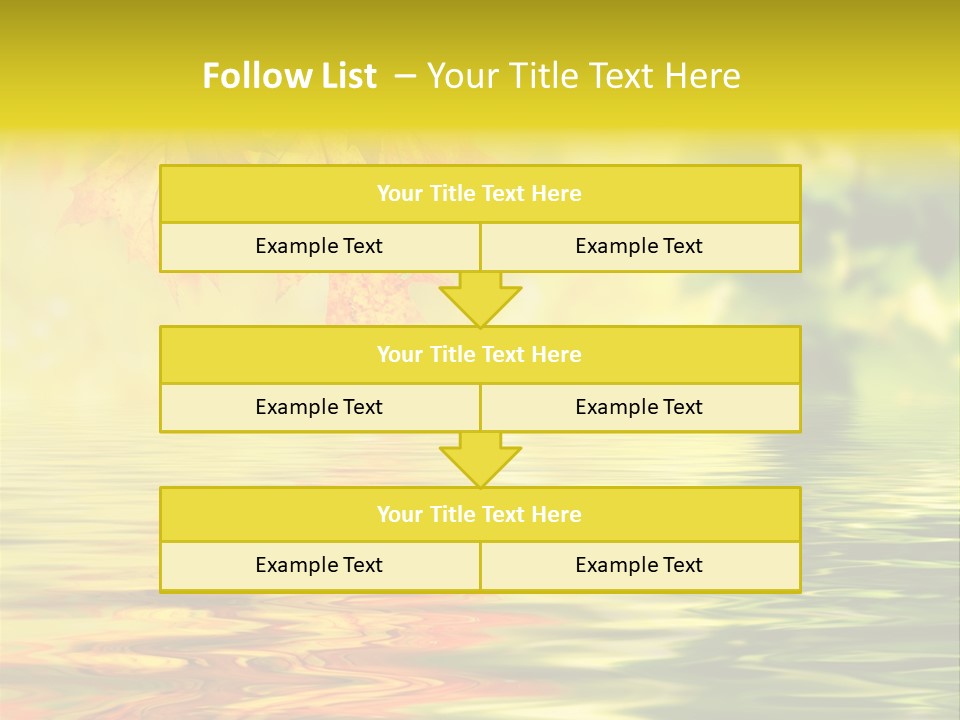 Tree Sunlight Orange PowerPoint Template