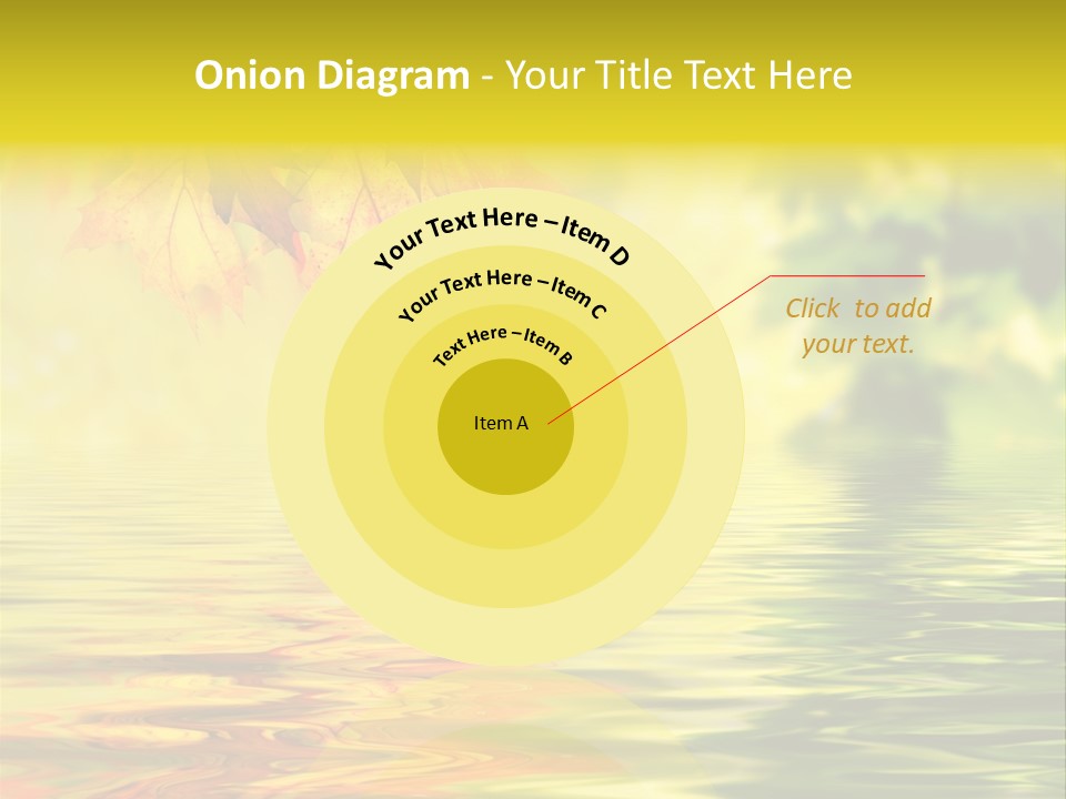 Tree Sunlight Orange PowerPoint Template
