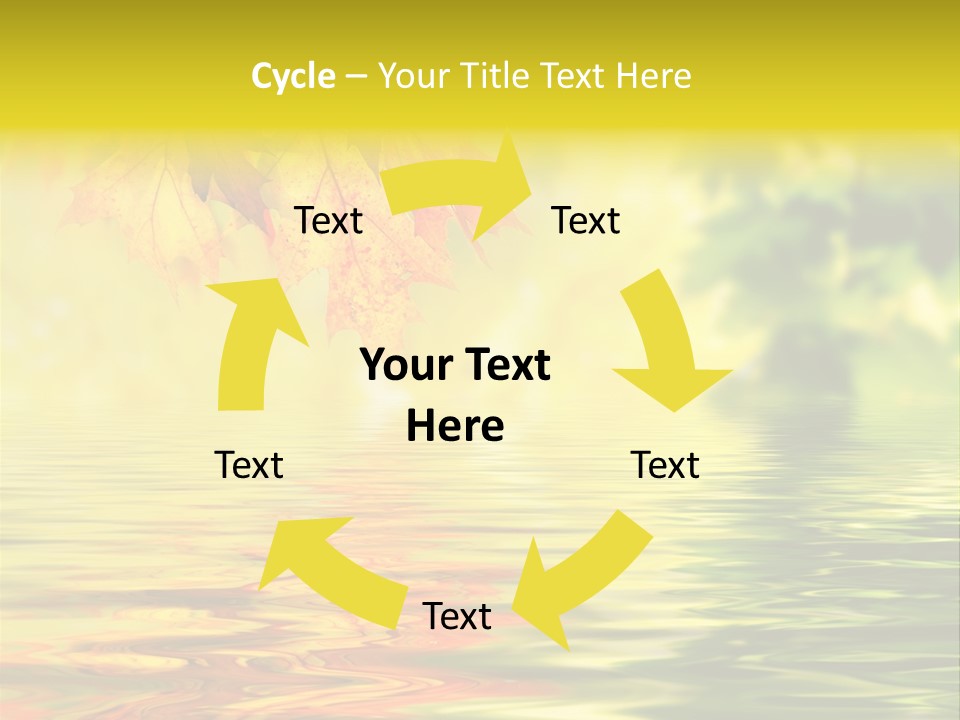 Tree Sunlight Orange PowerPoint Template