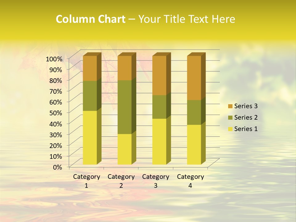 Tree Sunlight Orange PowerPoint Template