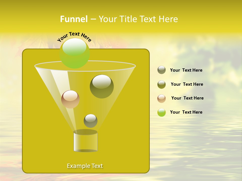 Tree Sunlight Orange PowerPoint Template